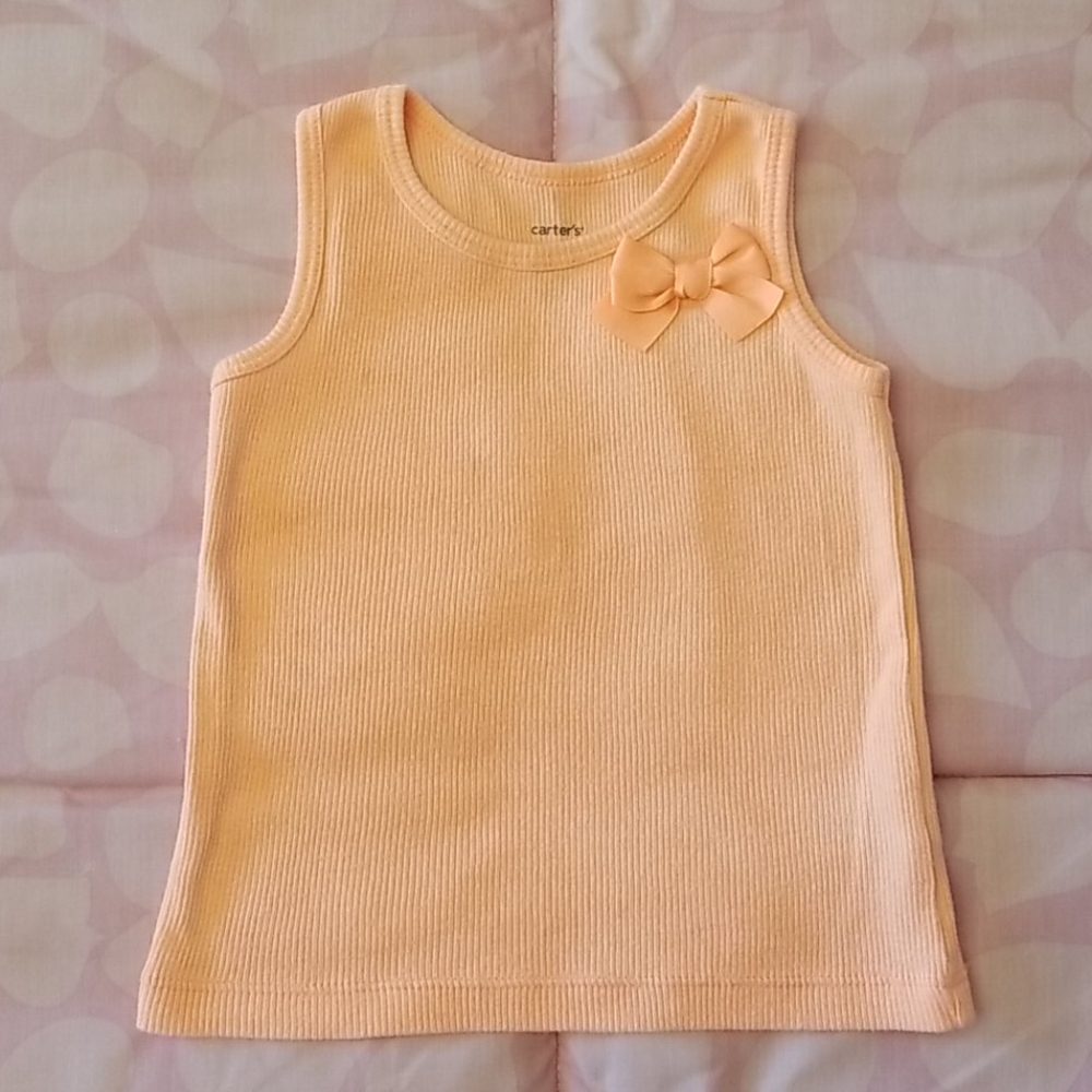 Carter's Baby Girl Bright Coral Tank Top with Bow